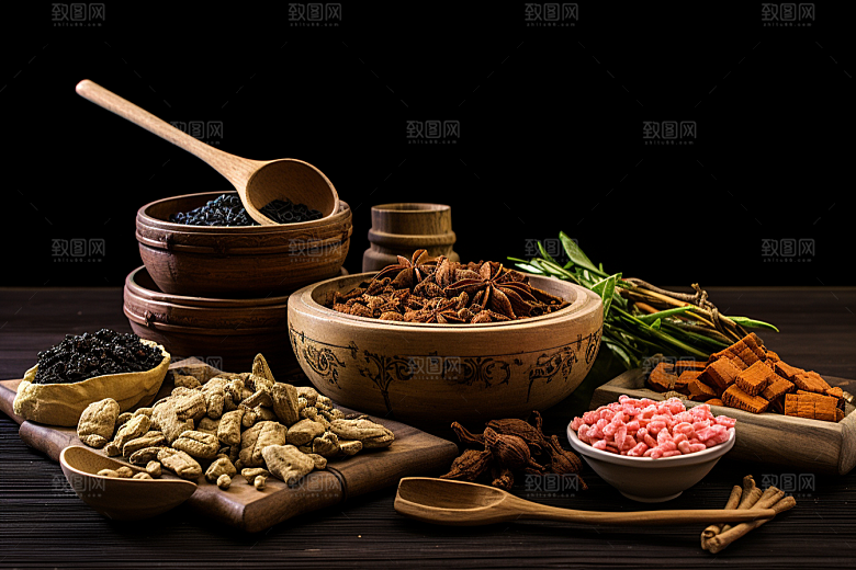 中药中医医疗摄影图
