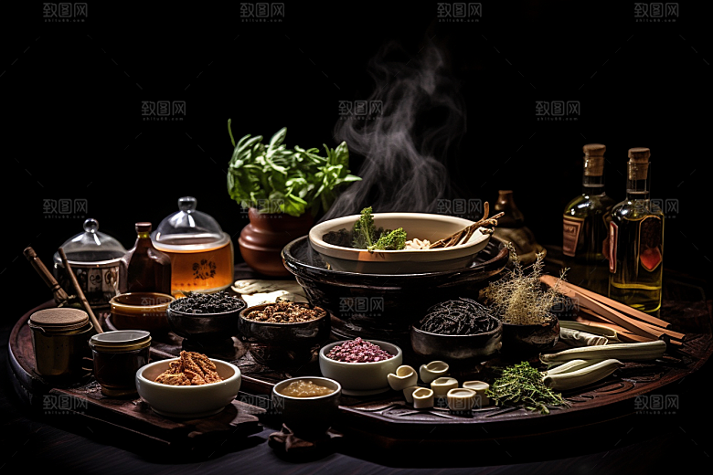 中药高清草药摄影图