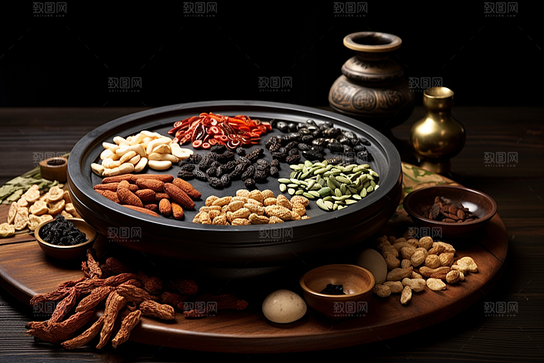 中药药方抓药摄影图
