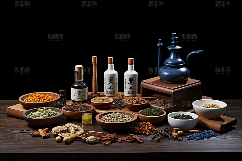 中药中草药健康摄影图