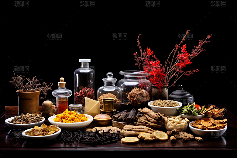 中药中草药草药摄影图