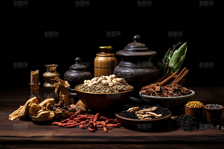 中药高清健康摄影图