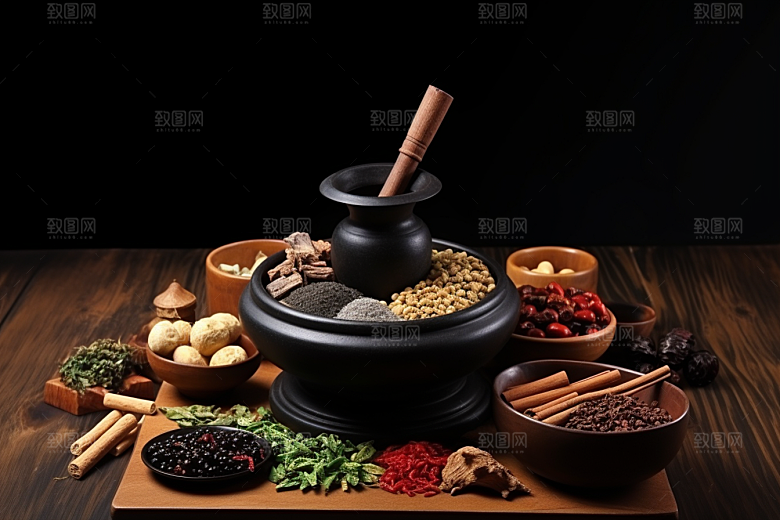 中药中草药草药摄影图