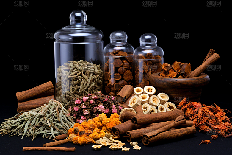 中药中草药草药摄影图