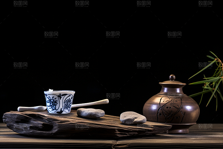 中药草药药方摄影图