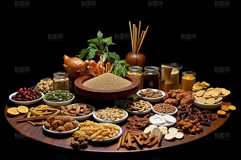中药草药医疗摄影图