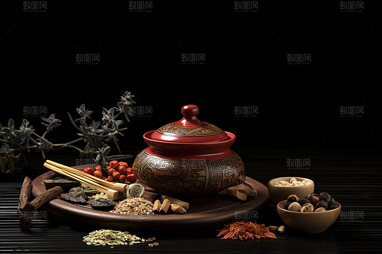 中药高清健康摄影图