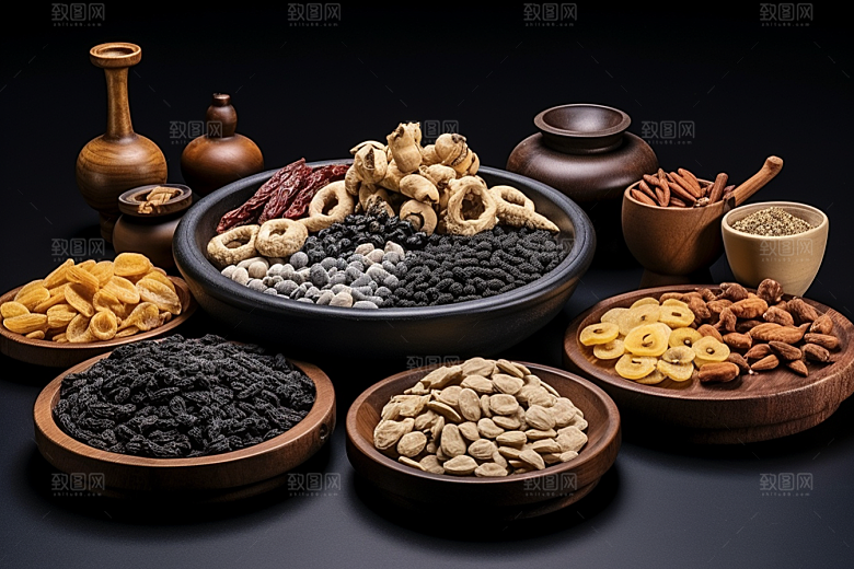 中药健康抓药摄影图