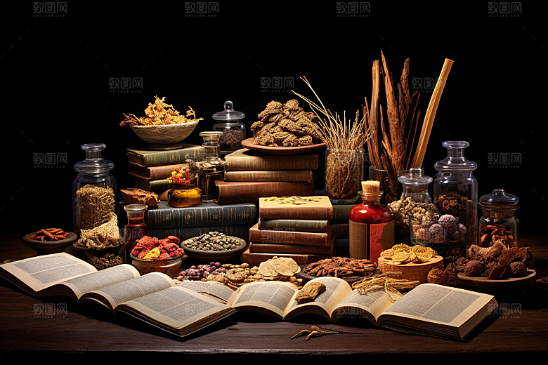 中药中草药草药摄影图