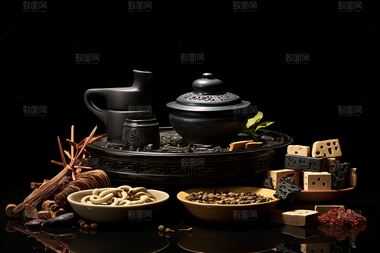 中药中医药方摄影图