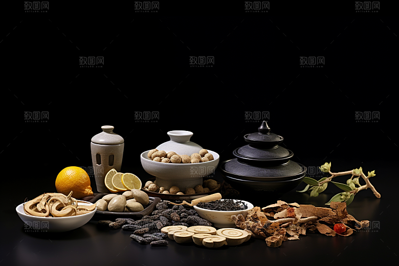 中药药方健康摄影图