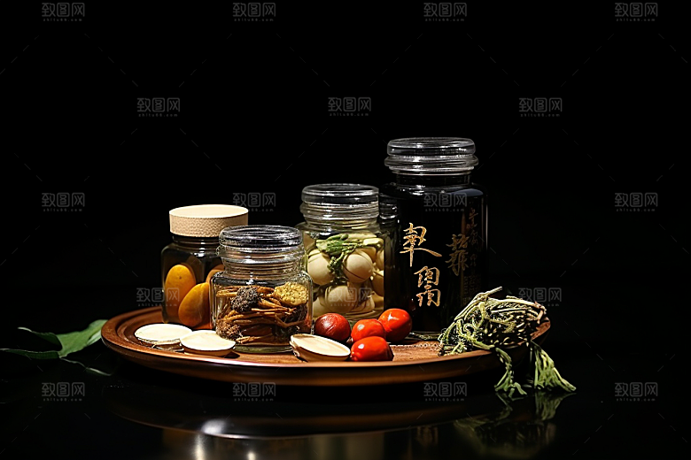 中药药方健康摄影图