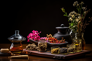 中药高清草药摄影图