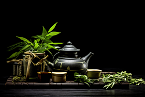 中药健康药方摄影图