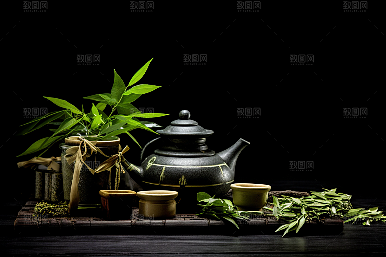 中药健康药方摄影图
