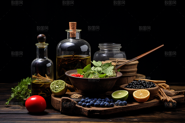 中药抓药中医摄影图