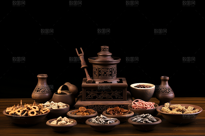 中药草药中医摄影图