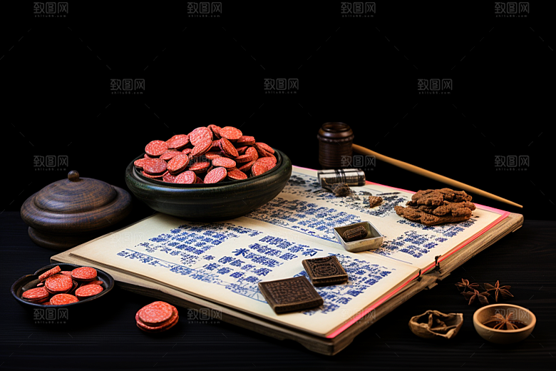 中药药方高清摄影图