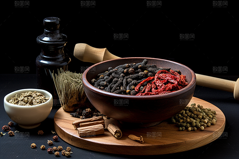 中药中医健康摄影图