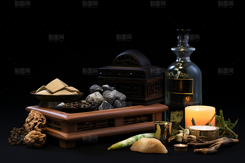 中药健康抓药摄影图