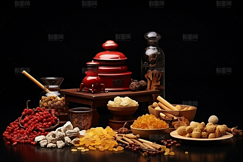 中药草药中医摄影图