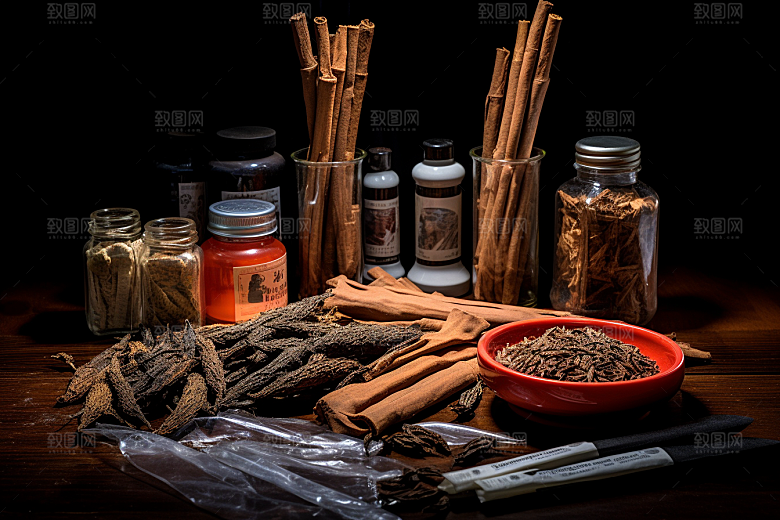 中药中草药草药摄影图