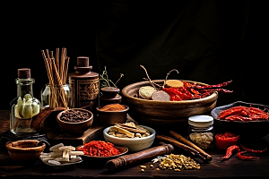 中药中草药草药摄影图
