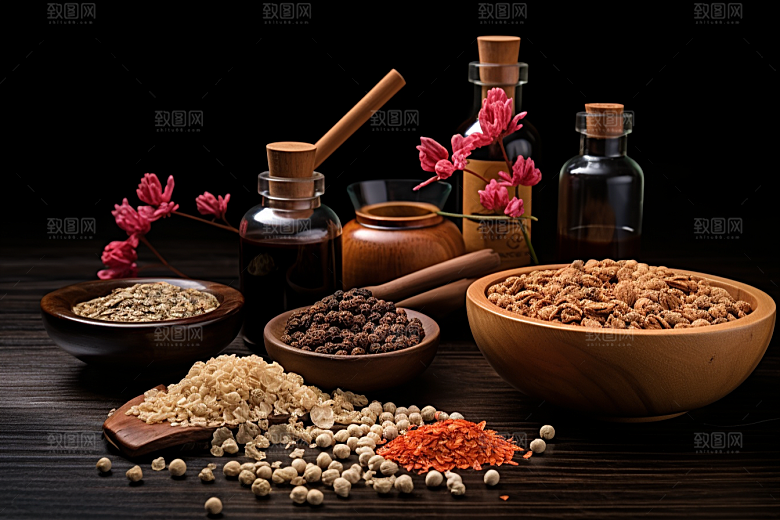 中药医疗健康摄影图