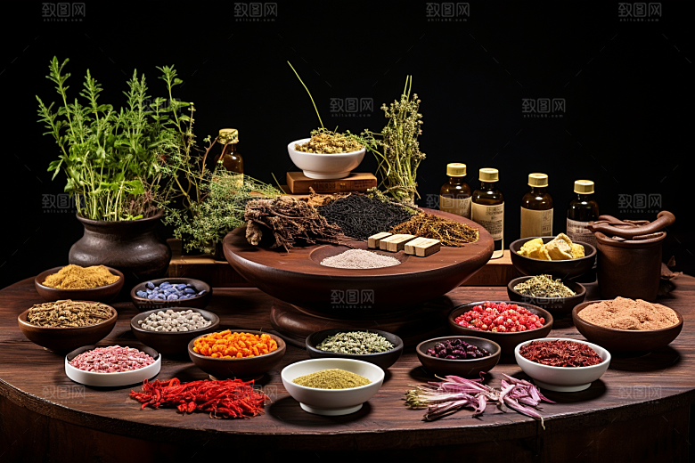 中药药方健康摄影图