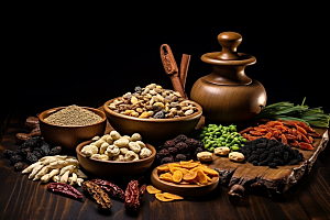 中药中草药药方摄影图
