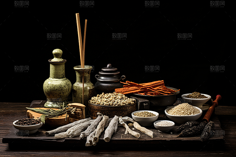 中药药方健康摄影图
