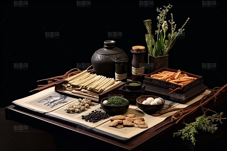 中药医疗中医摄影图