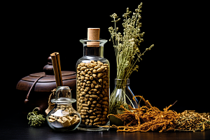 中药药方高清摄影图