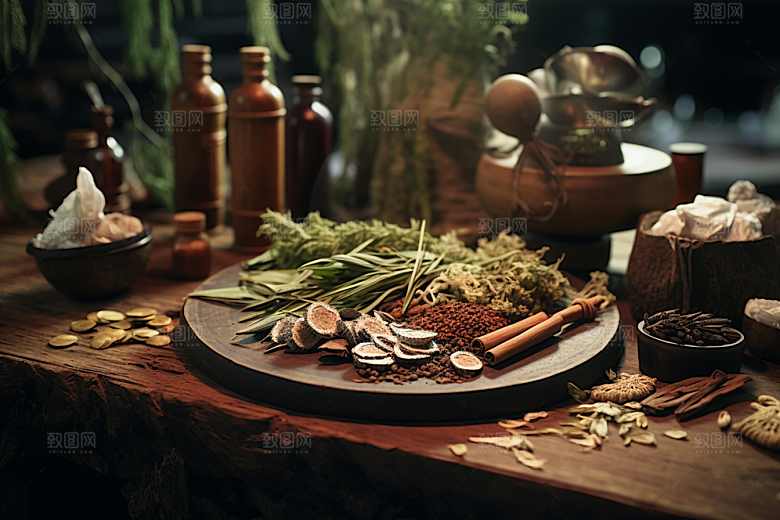 中药中草药健康摄影图