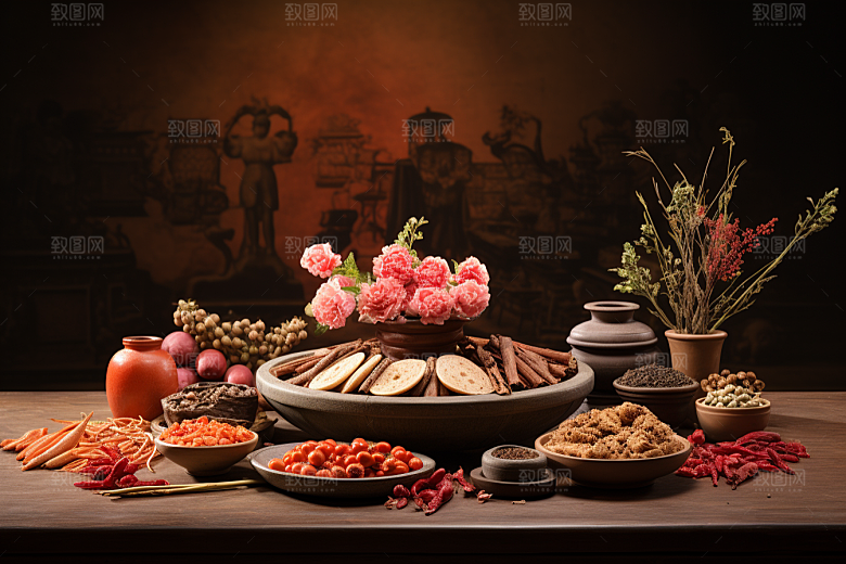 中药医疗健康摄影图