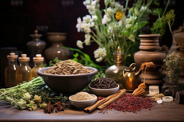 中药高清草药摄影图