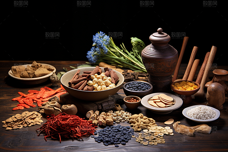 中药中草药中医摄影图