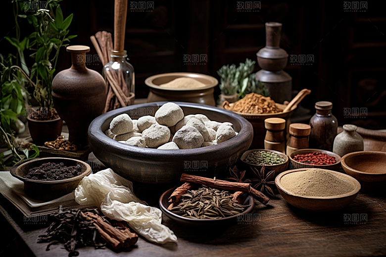 中药中医健康摄影图