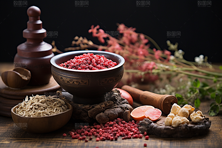 中药高清健康摄影图