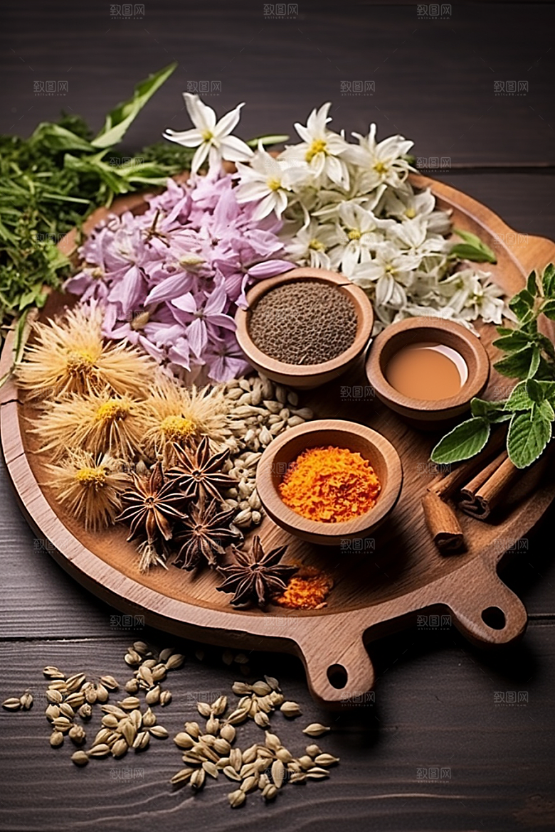 中药中草药健康摄影图