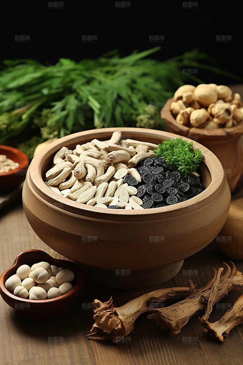 中药药方健康摄影图