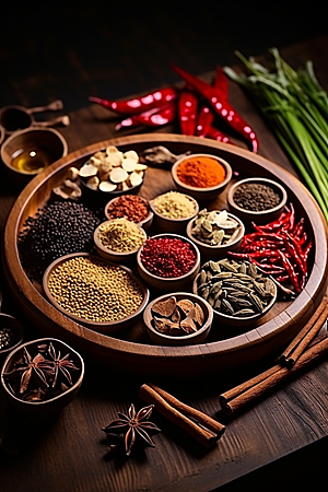 中药抓药健康摄影图