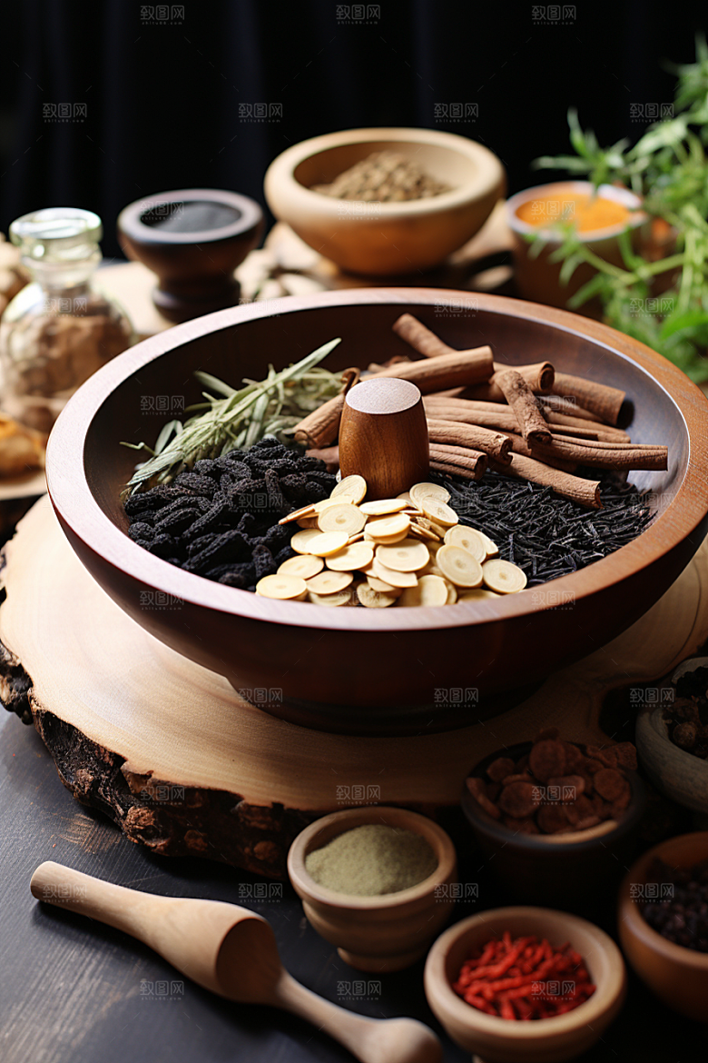 中药药方高清摄影图