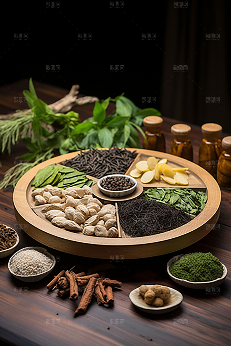 中药中草药医疗摄影图