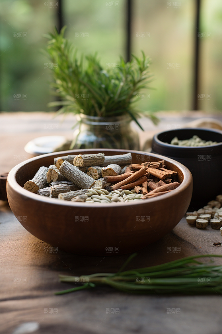 中药药方抓药摄影图