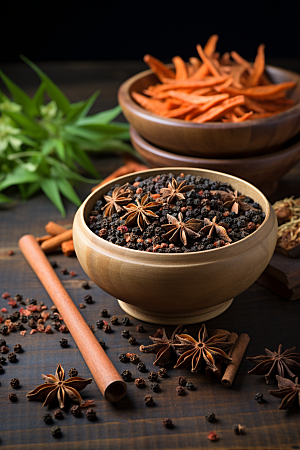 中药抓药健康摄影图