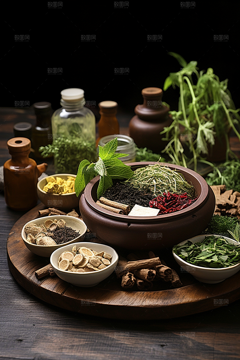 中药药方健康摄影图