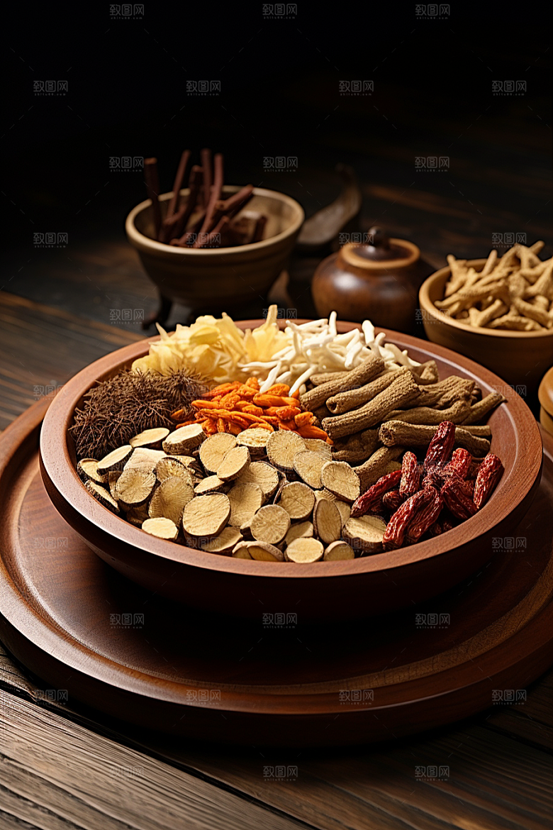 中药中草药药方摄影图