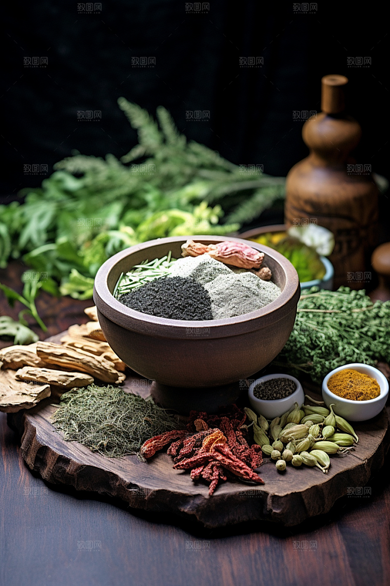 中药中草药草药摄影图