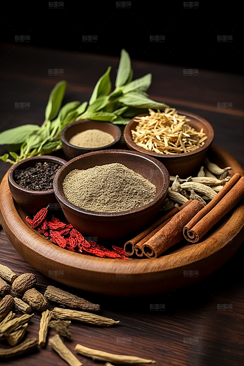 中药药方抓药摄影图